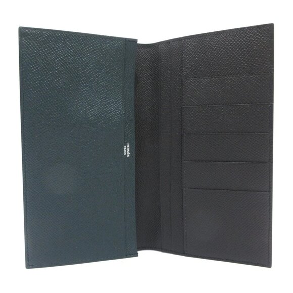 HERMES MC2 Fleming - Blue Indigo Black Vert Cypres D Bill Holder 742-071025 - Picture 8 of 11